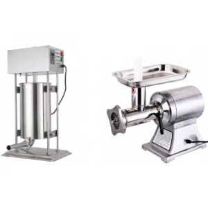 Mașină de tocat carne Salvador de tip 22, 260W și mașină de umplut cârnați