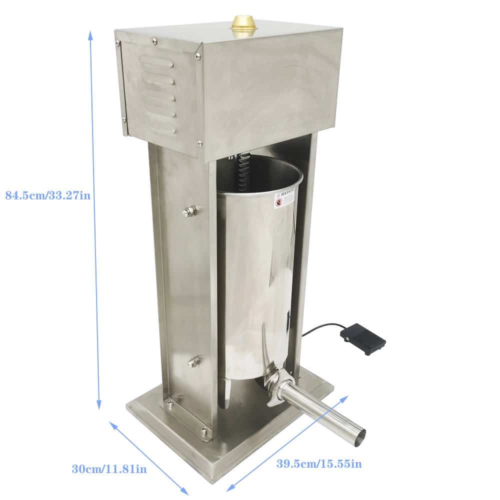 Mașină de umplut cârnați electric Salvador 15l 260W - imagine 3